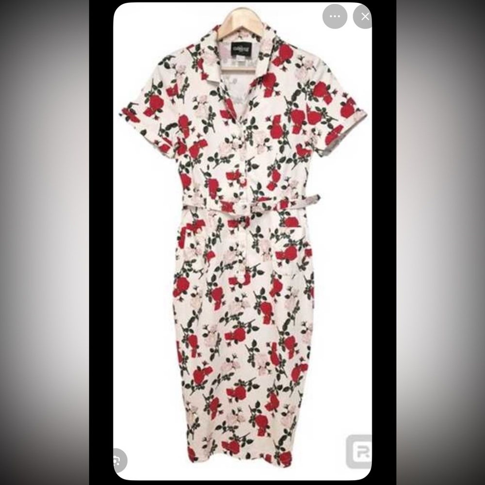 NWT Collectif caterina rose Pencil Dress